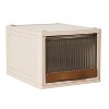 16.5L Stackable Storage Bin Plastic Drawer with Lid Closet Organizer Two Ways Opening Storage Box for Closet Kitchen Living Room Bedroom - 3 of 4