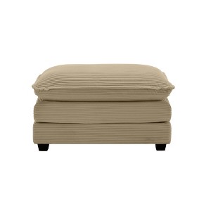 NicBex Modern 37" Rectangle Ottomans Wood Footstools with Corduroy Fabric for Bedroom and Living Room - 1 of 3