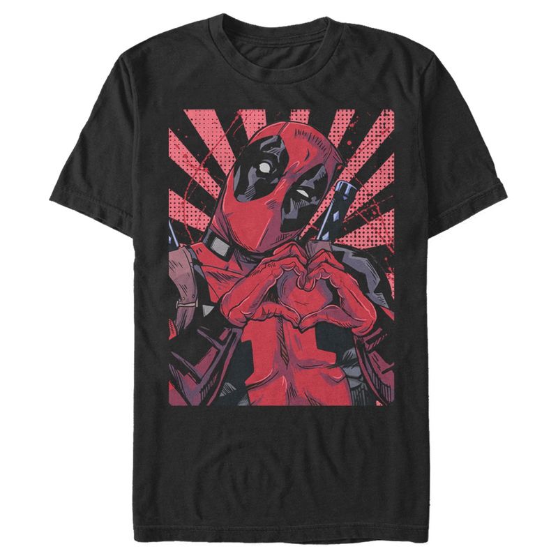 Men's Marvel Deadpool Heart You T-Shirt, 1 of 6