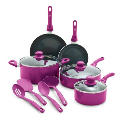 Photo 1 of GreenLife Essentials 12pc Ceramic Nonstick Aluminum Cookware Set