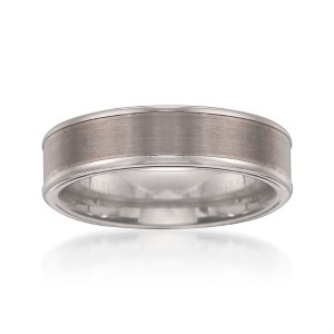 Ross-Simons Men's 6mm Tungsten Carbide Wedding Band - 1 of 3