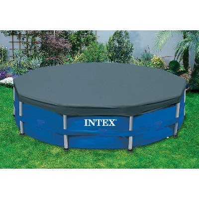 Intex 15-Foot Above Ground Pool Cover – Debris & Solar Cover Combo, Vinyl, Winter Protection-1086252