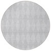 Pewter And Silver Geometric Washable Indoor Outdoor Area Rug - 4 of 4