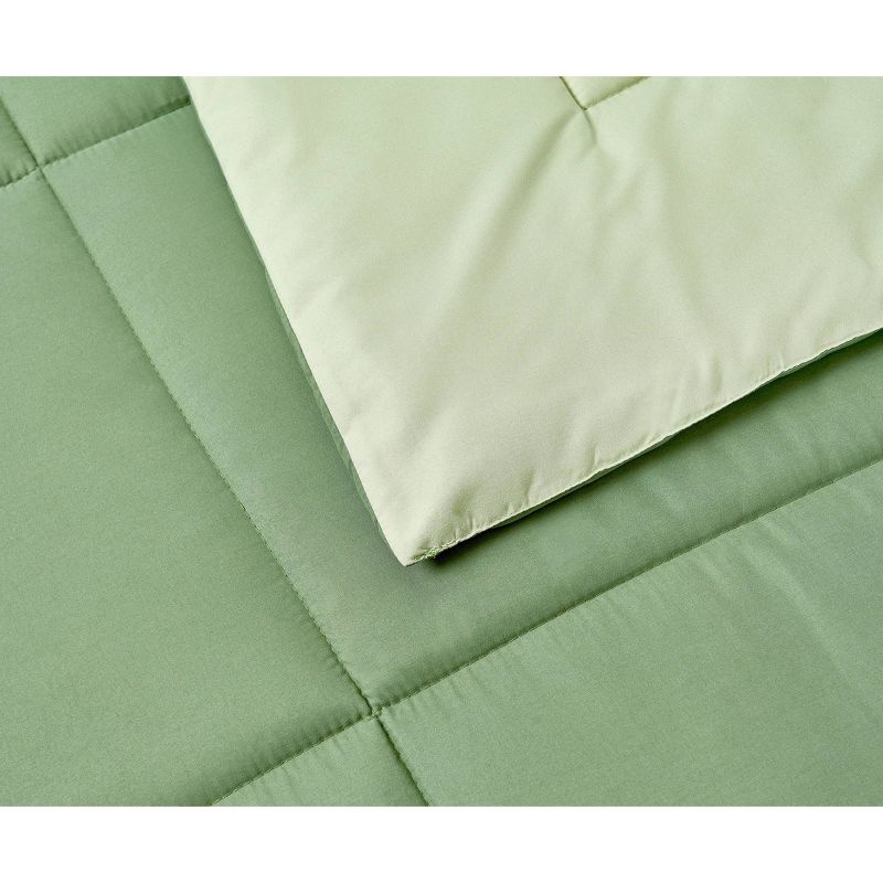 Reversible Microfiber Down Alternative Comforter - Blue Ridge Home Fashions, 3 of 5