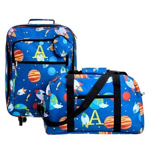 The Lakeside Collection 3-Pc. Kid's Monogrammed Space-Themed Luggage Sets - 1 of 4