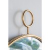 Dexmalle 26" x 32" Circle Wall Mirror with Gold Metal Frame - 4 of 4