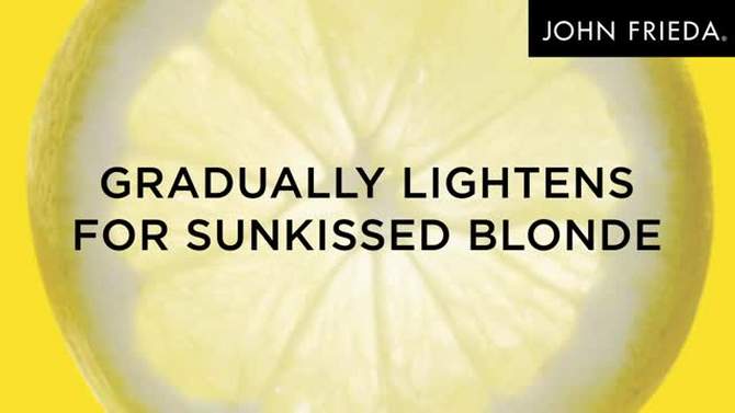 John Frieda Go Blonder Lightening Conditioner for Blonde Hair, Brighten Citrus and Chamomile - 8.3 fl oz, 2 of 12, play video
