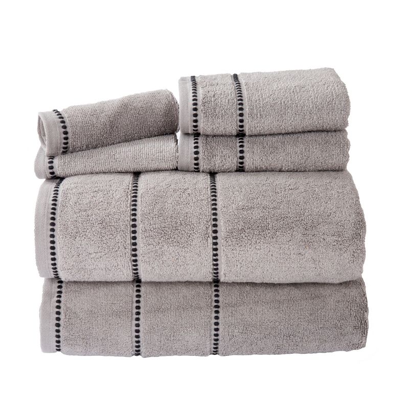 6 Pc Set Luxury Cotton Towel Quick Dry, Zero Twist Bath Hand Towels Clothes, 2 of 6