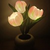 Led Table Lights,Led Simulation Tulip Night Light with Vase,Table Lamp Ornaments for Home Living Room Desktop Decor for Home Table Centerpieces - 4 of 4