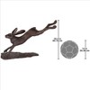Design Toscano Leaping Hare, Jumping Rabbit Cast Bronze Garden Statue - 4 of 4