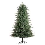 7ft Pre-Lit Spruce Full Artificial Christmas Tree Cardona Blue - Haute Décor