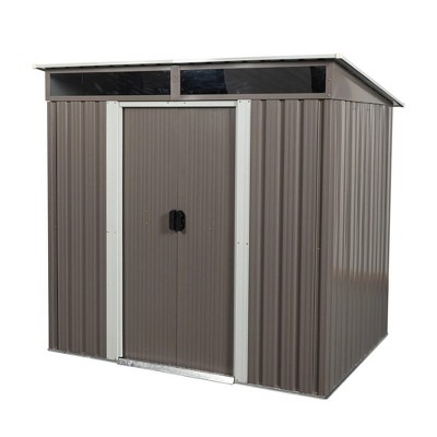 6ft x 5ft Outdoor Metal Storage Transparent plate