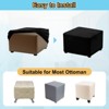 Unique Bargains Elastic Living Room Bedroom Square Foot Stool Cover - 4 of 4