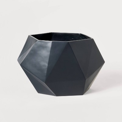 13" Wide Faceted Composite Geometric Indoor Outdoor Planter Pot - Hilton Carter for Target