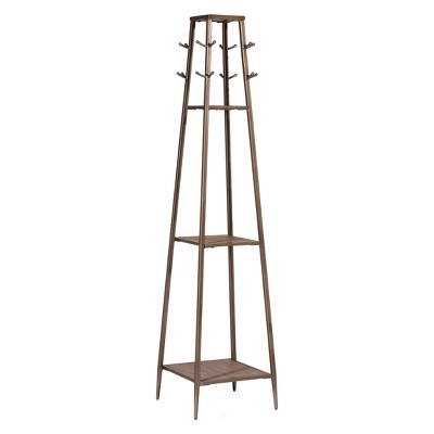silver coat rack