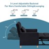 Aukfa Convertible Sleeper Chair Bed, Futon Chair, Adjustable Angle Backrest Chaise - Black - 4 of 4