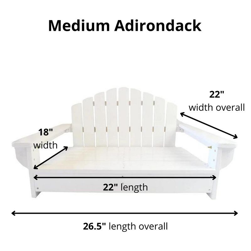 White Dog Adirondack Chair Bed, 4 of 7
