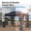 Captiva Designs 10x13 Patio Gazebo with Screened Canopy & Mosquito Netting – Heavy Duty Outdoor Shelter for Lawn and Garden - 2 of 4