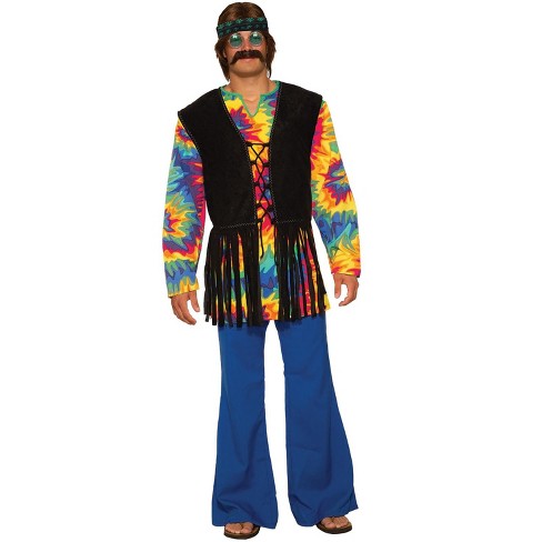 Forum Novelties Hippie Dude Plus Size Men's Costume, Plus Size : Target