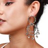 SOHI Women's Crystal Silver Party Drop Earrings - 4 of 4
