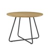 NicBex Modern Round Dining Table for 4 Seaters,Kitchen Table with Brown/Gray Tabletop for Kitchen,Oak/Gray - 3 of 4