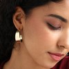 SOHI Women's Minimal Midi Hoop Earrings - 4 of 4