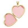 Black Bow Jewelry 14k Yellow Gold 21mm Ornate Heart Locket - 4 of 4