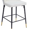CAVINAS 31.5"Chic Counter Height Bar Stool,Set of 2,Jacquard Bar Chairs for Dining Room&Kitchen,Upholstered Counter Stools,Dining Chairs - 3 of 4