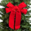Okuna Outpost 12 Pack Red Velvet Christmas Ribbons, 9 x 12 Inch Ribbon, Christmas Ribbons for Crafts Ideal for Decorating - 2 of 4