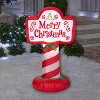 Gemmy Christmas Inflatable Merry Sign  , 3.5 ft Tall, Multi - 2 of 4