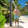 Costway 15.9 Gallon Solar Heated Outdoor Shower with Shower Head and Foot Shower Tap - image 2 of 4