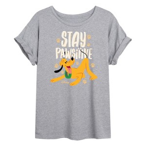 Women's - Disney - Cats & Dogs Oversized Graphic T-Shirt - 1 of 4