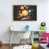 Stupell Industries Round Cosmic Solar System Floating Frame Canvas Art - 3 of 4