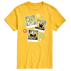 Men's - SpongeBob SquarePants - Christmas Photo Collage Short Sleeve Graphic T-Shirt - 1 of 4
