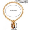 Chunky Gold Leopard Choker - Punk Acrylic Collar Necklace for Women - 2 of 4