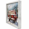 Creative Products Christmas Puppy Truck 16 x 16 White Framed Print - 2 of 4