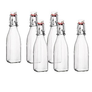 Bormioli Rocco Glass 8.5 Ounce Swing Top Bottle, Set of 6 - 1 of 4