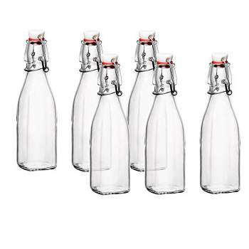 Bormioli Rocco Glass 8.5 Ounce Swing Top Bottle, Set of 12