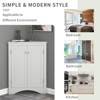 ALEXOUN Corner Bathroom Storage Cabinet with 2 Doors & Adjustable Shelves - Waterproof MDF Board, Space-Saving Design for Bathroom,Small Spaces - 4 of 4