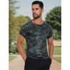 INSPIRE CHIC Men's Workout Stretch Crew Neck Short Sleeve Sport Running T-Shirts - 4 of 4