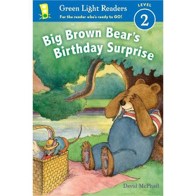 Big Brown Bear's Birthday Surprise - (Green Light Readers Level 2) by  David McPhail (Paperback)