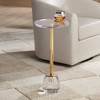 55 Downing Street Caldwell 11 3/4" Wide High Shining Gold Round Side Table - 2 of 4