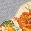 Modern Washable Area Rug, Soft Floral Floor Cover with Non Slip Backing, Low Pile Stain Resistant Floor Carpet for Living Room - 4 of 4