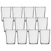 Set of 12 Arabella Drinking Glass, 16 oz Clear Tumbler - 2 of 4