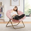 IULULU Comfy Saucer Chair，XL Folding Faux Fur Lounge Chair for Home, Kids & Adults - 2 of 4