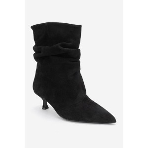 Balei - Black Suede Leather Pointed Toe Boot (Women) black suede 7 Forever & Always Shoes US - 1 of 4