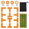 iMountek"12-Piece Pickleball Court Marking Kit with T-Shaped & L-Shaped Silicone Lines & Storage Bag"Orange Yellow - 2 of 4