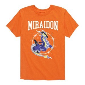 Boys' - Pokémon - Miraidon Collegiate Short Sleeve Graphic T-Shirt - 1 of 4