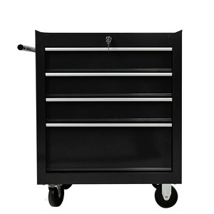 4-Drawer Rolling Tool Cart, Metal Storage Trolley with Locking Wheels, Heavy-Duty Utility Organizer - 1 of 4