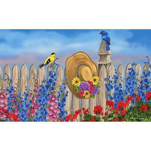 Birds And Blooms Spring Doormat Floral Indoor Outdoor 30 x 18 Briarwood  Lane